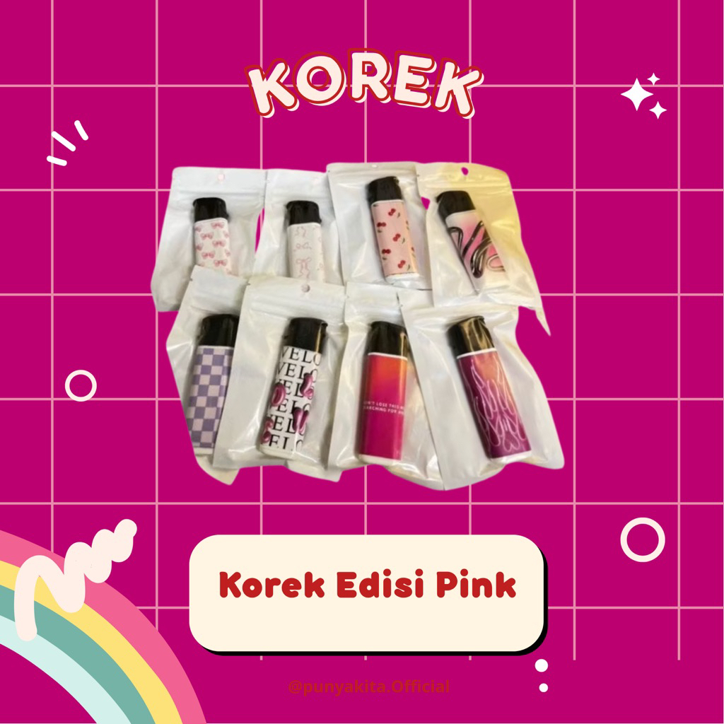Jual korek estetik edisi pink punyakita | Shopee Indonesia