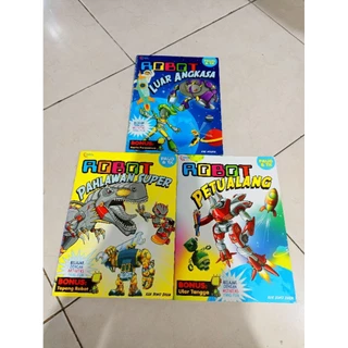 OBRAL BUKU MURAH ORIGINAL / BUKU ANAK / 1 PAKET ISI 3 BUKU / AKTIVITAS ANAK / ROBOT PAHLAWAN SUPER / ROBOT PETUALANG / ROBOT LUAR ANGKASA / BEST SELLER / BERHITUNG / PAUD & TK /