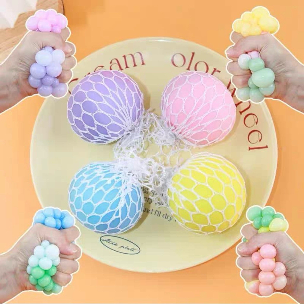 Jual [FS] Sparkling Glitter Waterbeads Squishy Meshball Sash Ball Anti ...