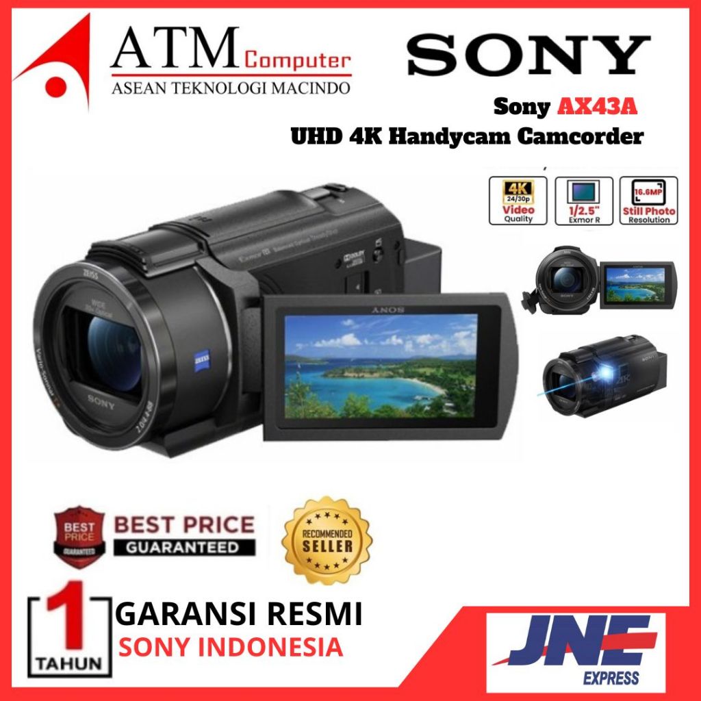 Jual Sony FDR AX43A 4K Handycam Camcorder Sony AX43 A FDRAX43A Garansi ...