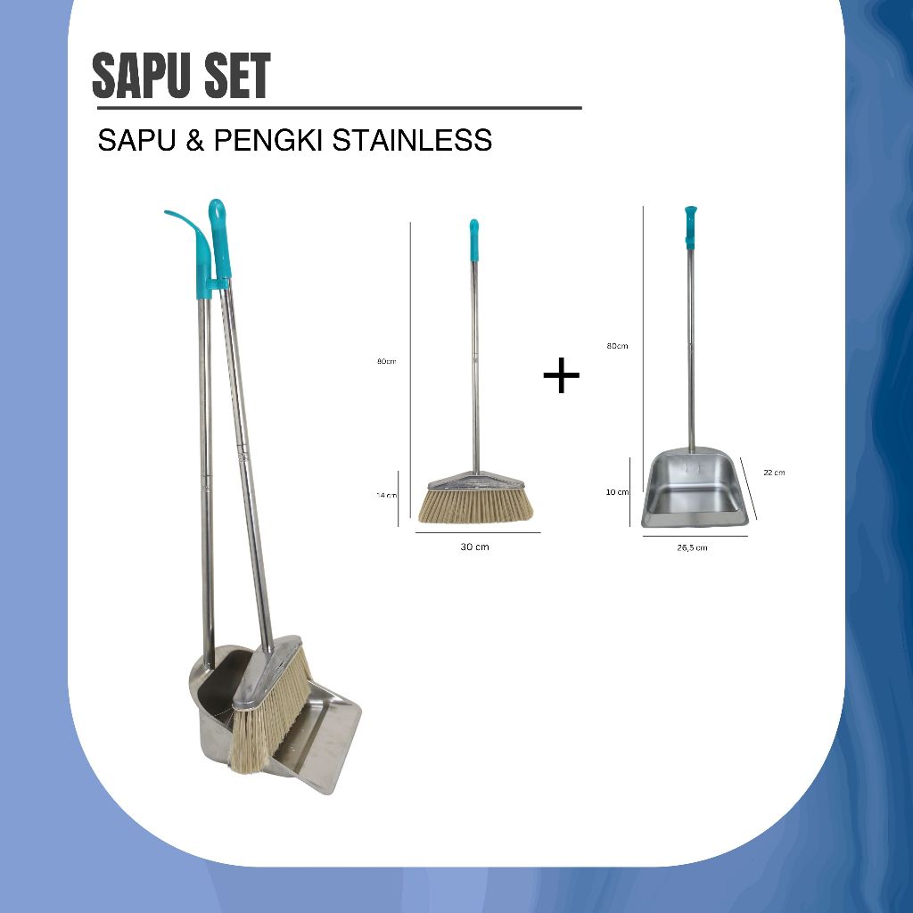 Jual SAPU SET STAINLESS PENGKY DAN SAPU TYPE T02163 | Shopee Indonesia