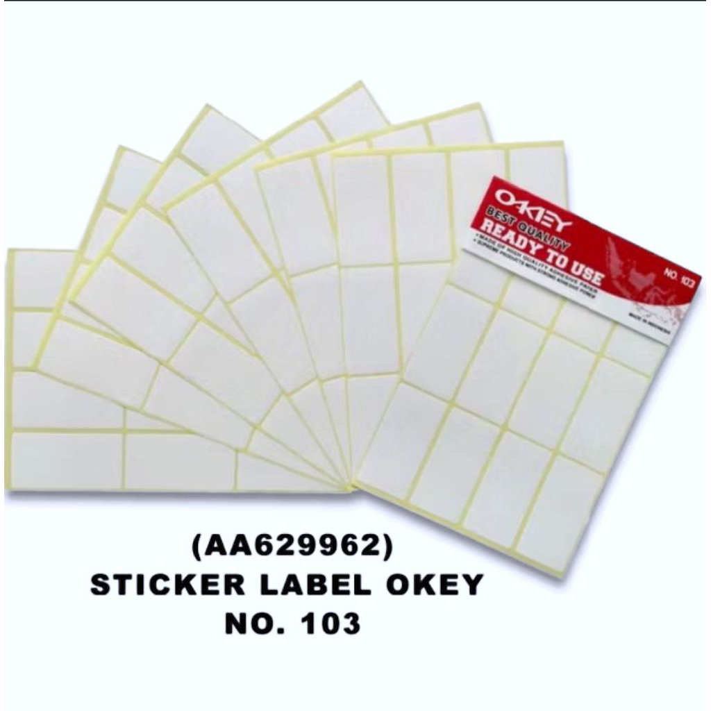 Jual LABEL STICKER NO.103 dan NO.121 LABEL NAMA/LABEL UNDANGAN 1 PACK ...