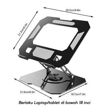 Stand Laptop Stand Penyangga Laptop Stand Holder Lipat Adjustable Anti Slip Untuk Laptop