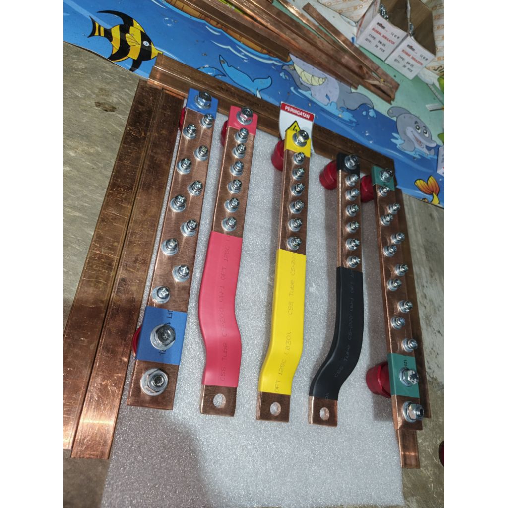 Jual BUSBAR 6×30 RSTN + GROUND PANJANG 30 CM UNTUK MCCB 400A | Shopee ...