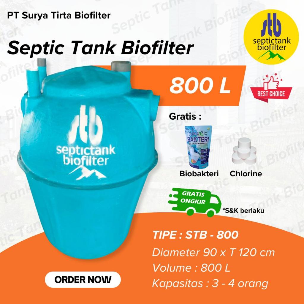 Jual Septic Tank Biofilter STB 800 Liter – PT Surya Tirta Biofilter ...