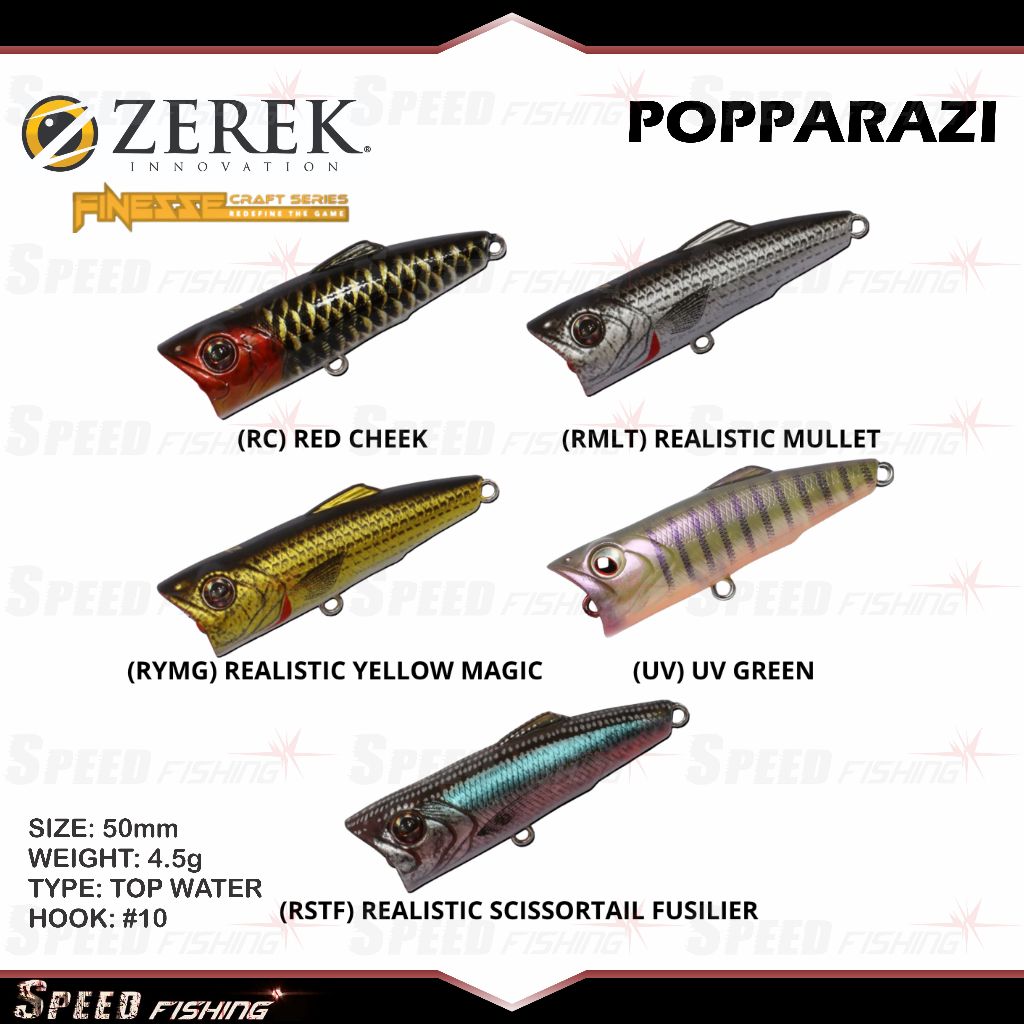 Jual Lure Zerek Popparazzi 50mm 4.5g Floating Popper | Shopee Indonesia