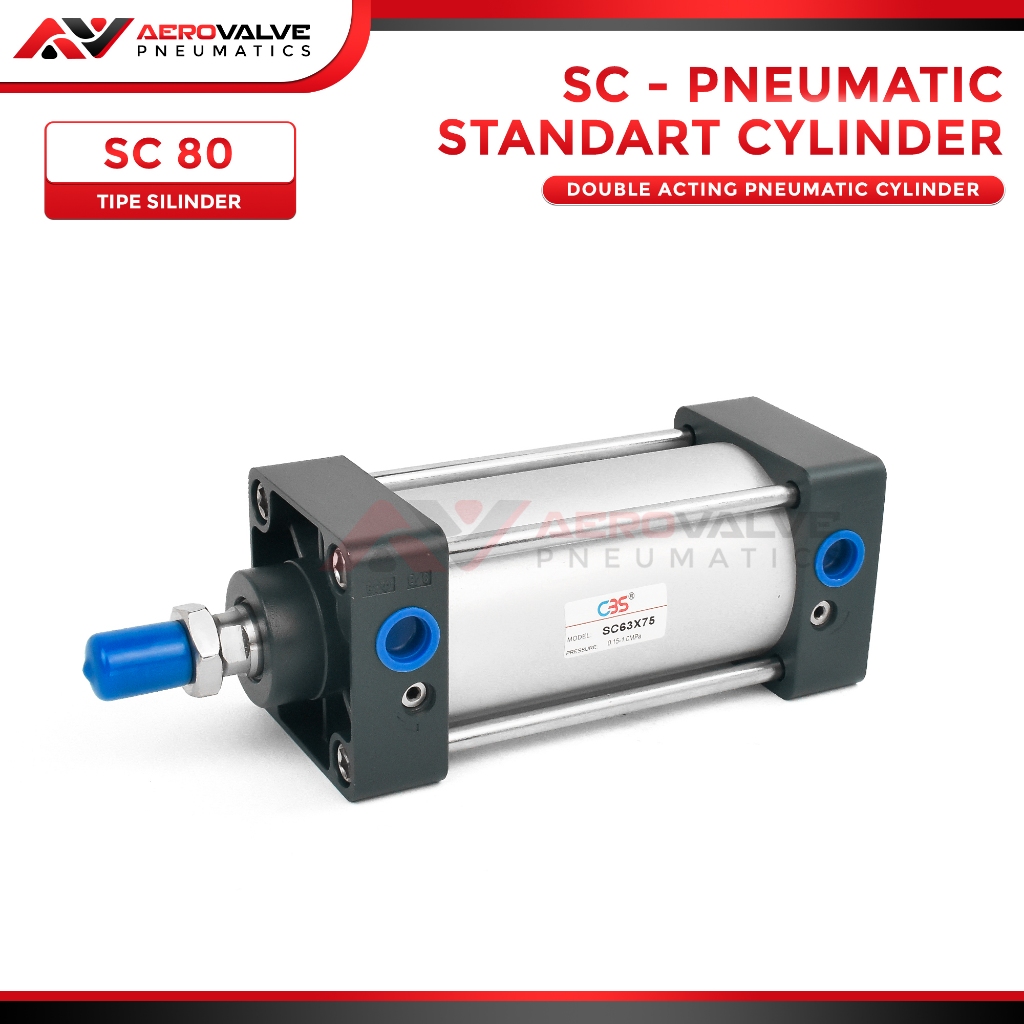 Jual SC 80 - Cylinder Pneumatic Angin Type SC80 Pneumatik Air Silinder ...