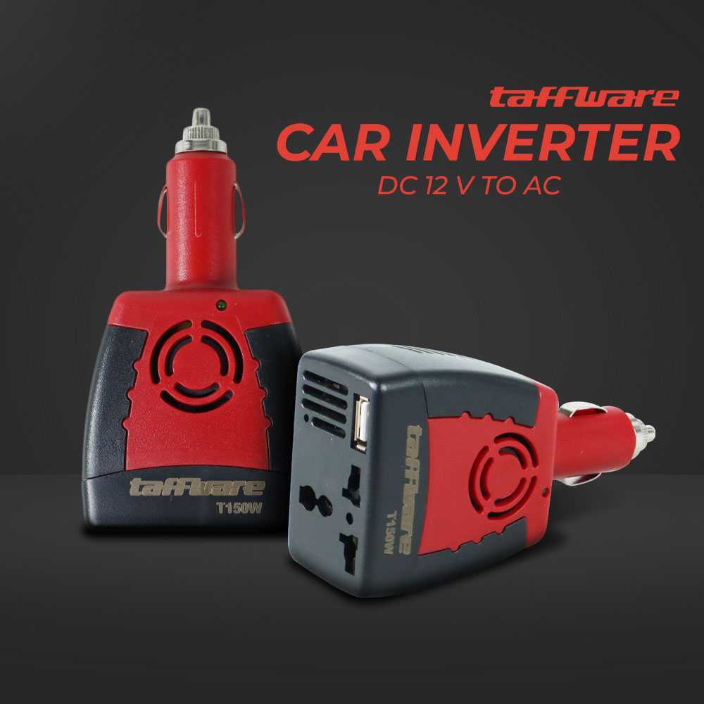 Jual Taffware Car Inverter DC 12 V to AC 220V 5V USB 150W EU Plug and ...