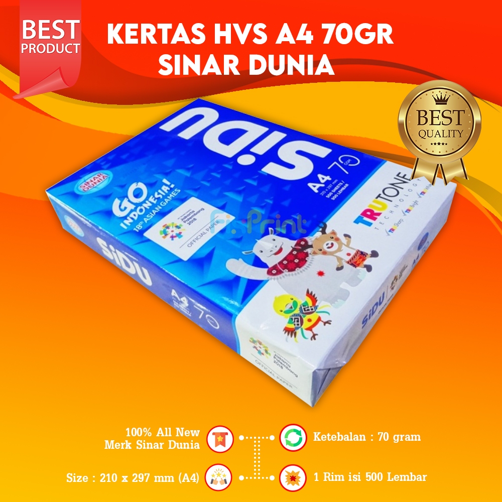 Jual Kertas HVS A4 70 Gram Terlengkap & Harga Terbaru Juli 2026 ...
