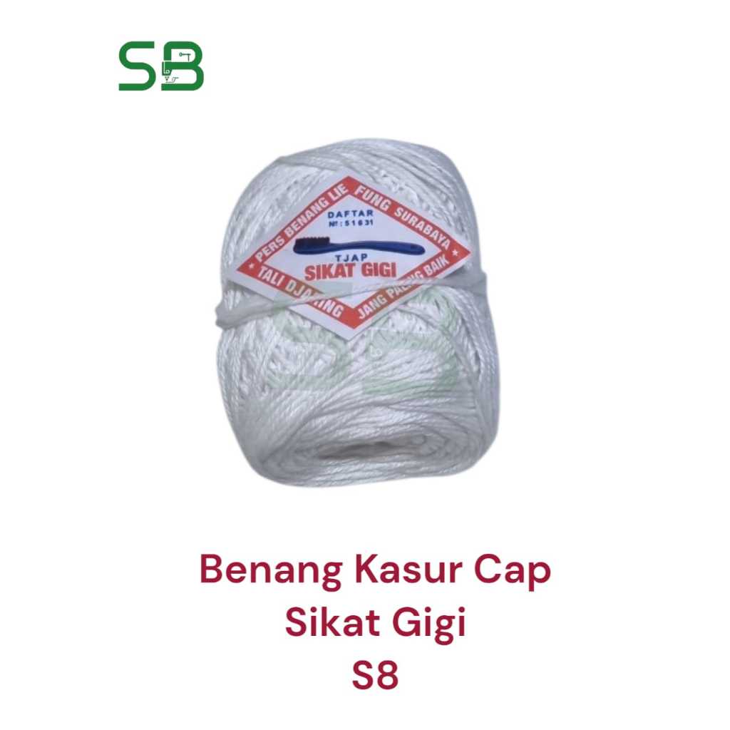 Jual Benang Kasur Cap Sikat Gigi/Tali Kasur/Tali Jaring/Tali Bangunan ...