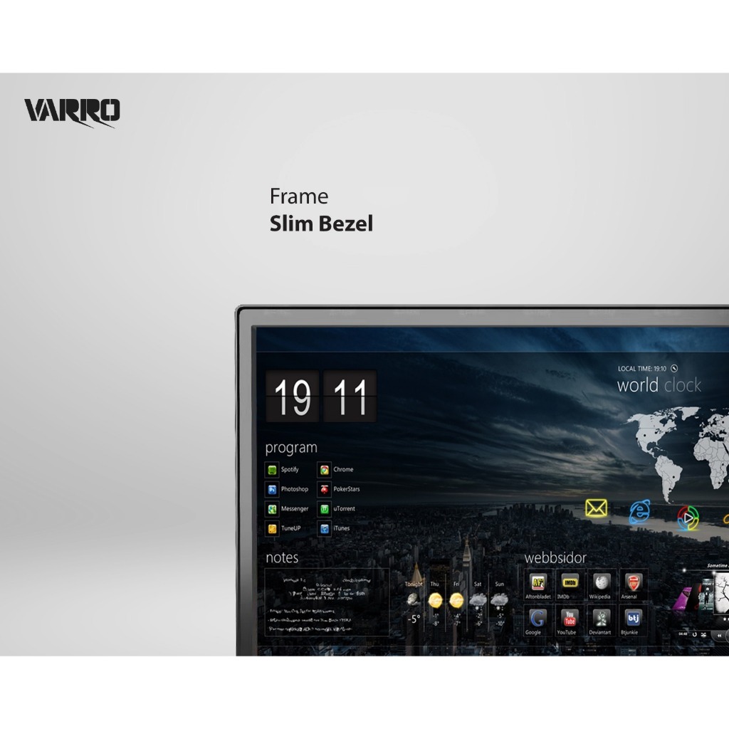 Jual MONITOR LED VARRO 16 INCH / 19 INCH / 22 INCH / 24 INCH HDMI VGA ...