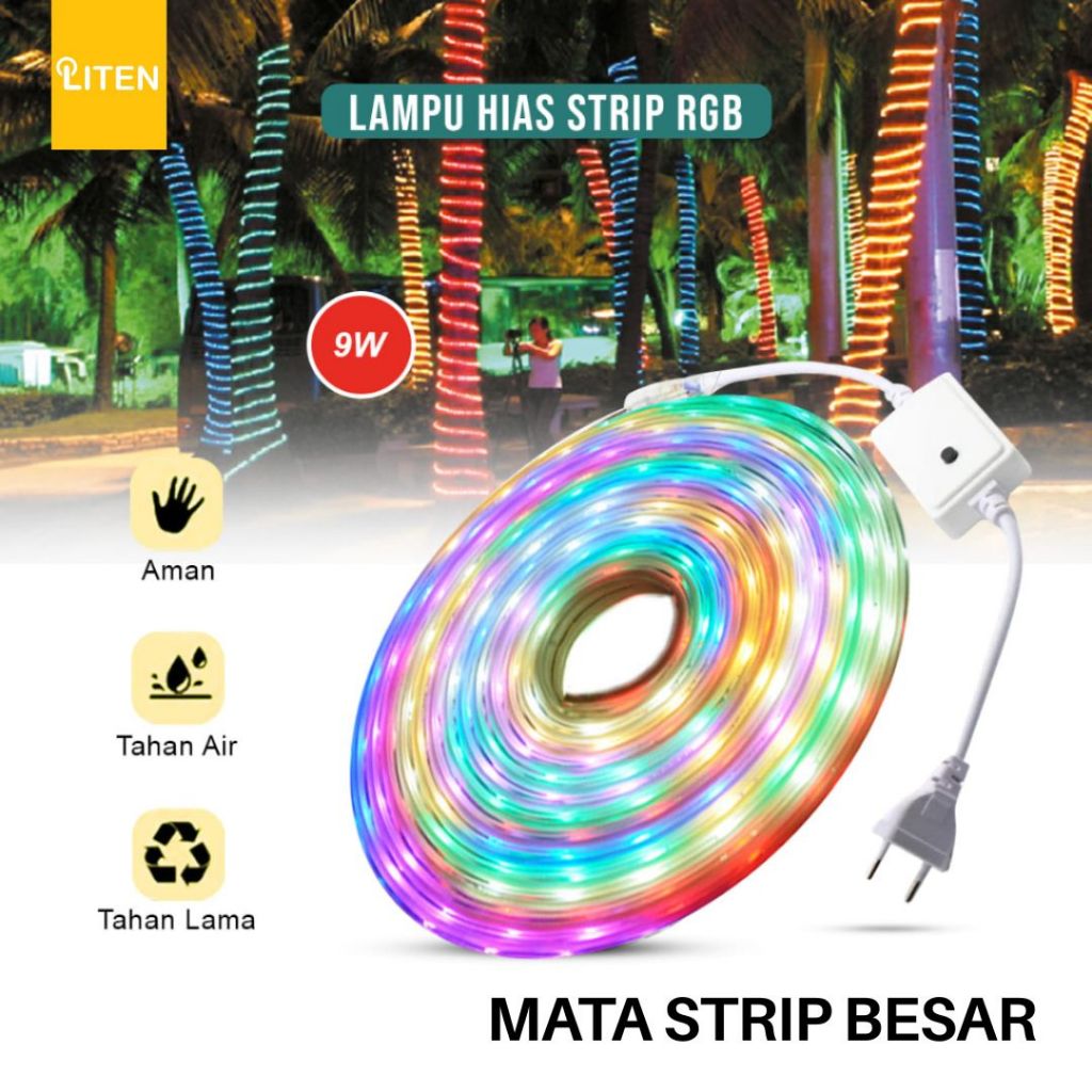 Jual Lampu LED STRIP SELANG 2835 Merah Putih 220v OUTDOOR RGB / LED ...