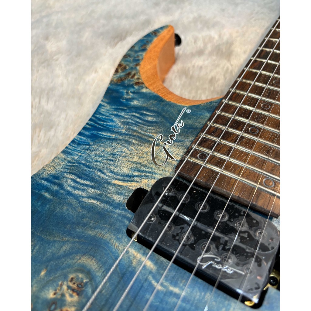 Jual Grote GTWT-01 Headless Electric Guitar 6 String Blue Made In China ...