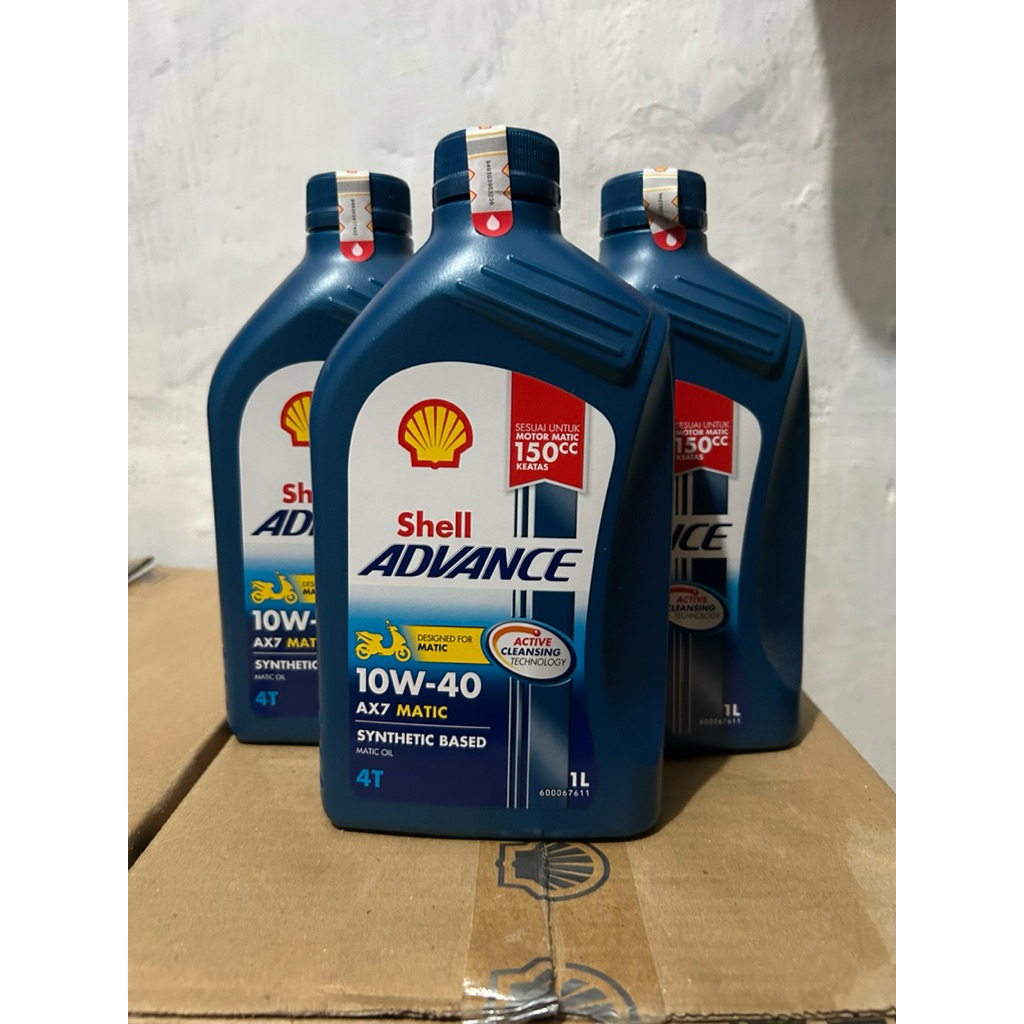 Jual SHELL ADVANCE AX7 10W 40 UNTUK MOTOR MATIC 150CC KE ATAS 1 LITER ...