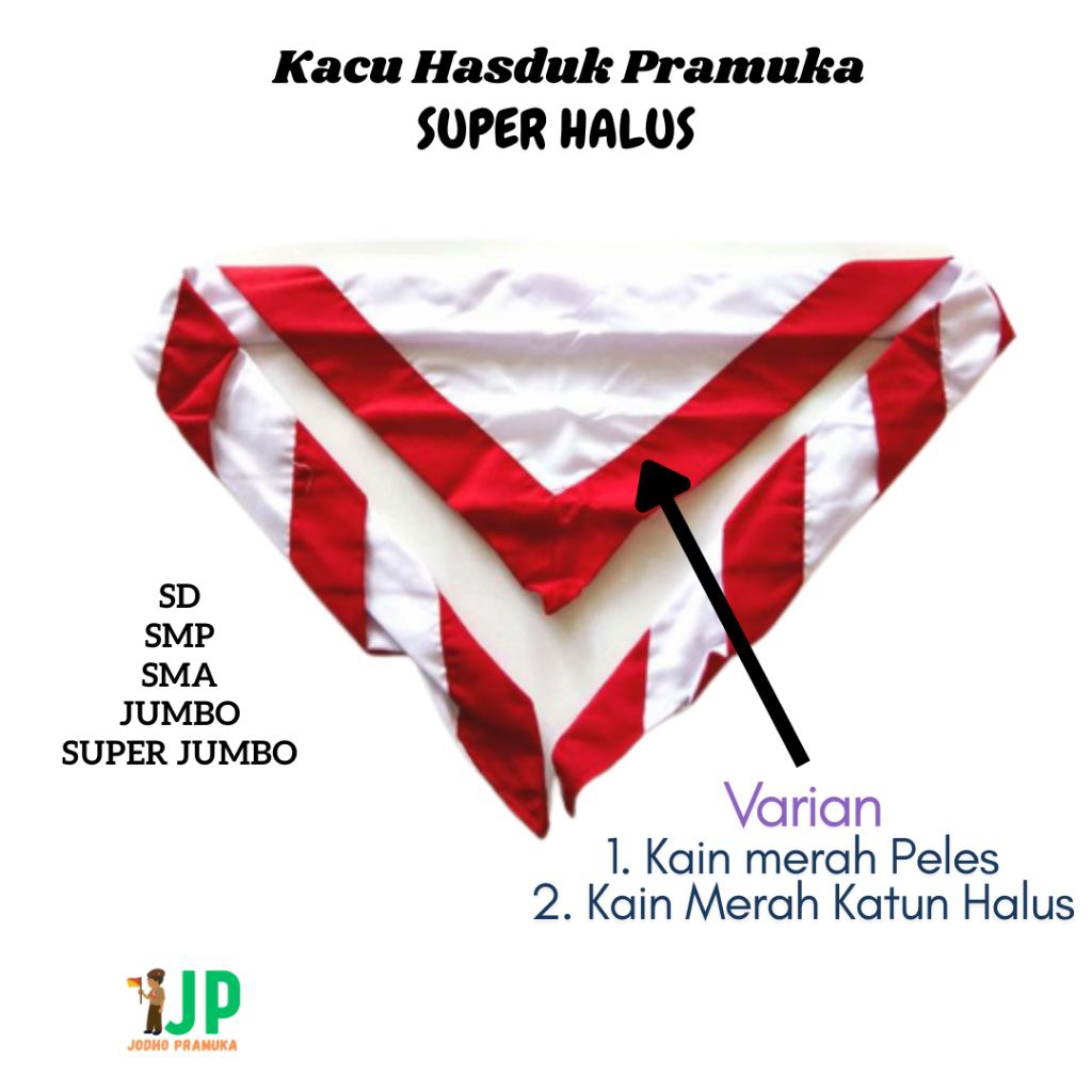 Jual Kacu Pramuka / Hasduk Pramuka SD SMP SMA Jumbo Halus | Shopee ...