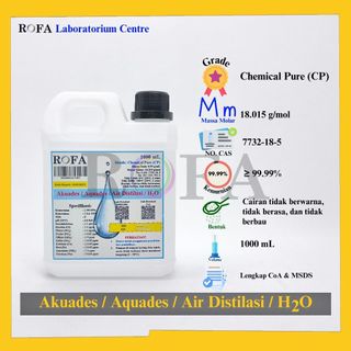 Jual ROFA Akuades / Aquades / Air Murni / Air Suling / Air Distilasi ...