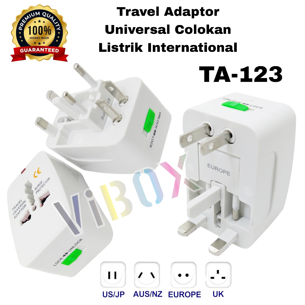 Jual Universal Travel Adaptor staker vibox Travel Adaptor Internasional ...
