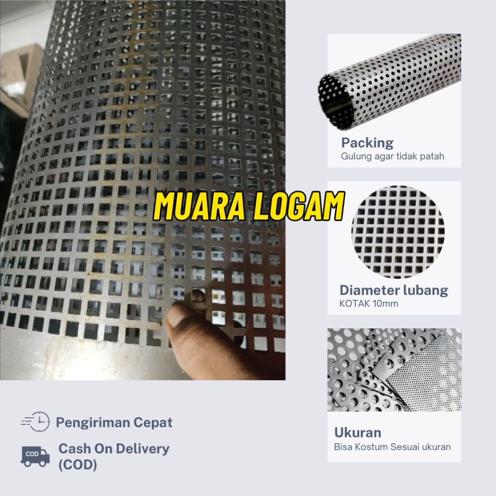 Jual 70 x 120 cm cm | RAM Speaker Model Plat Besi Lobang Grill Speaker ...