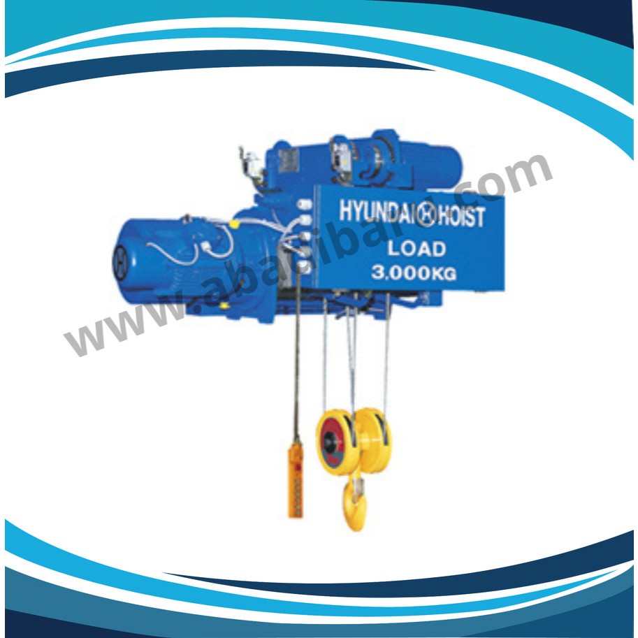 Jual HYUNDAI Monorail Wire Rope Hoist HN3T x 12 M (Hoisting Speed 7.5 M ...
