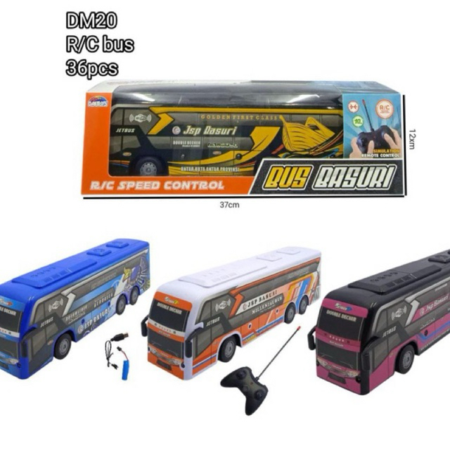 Jual Mobil Remot Bus Basuri Telolet Terbaru/Bus telolet remot/DM20 ...