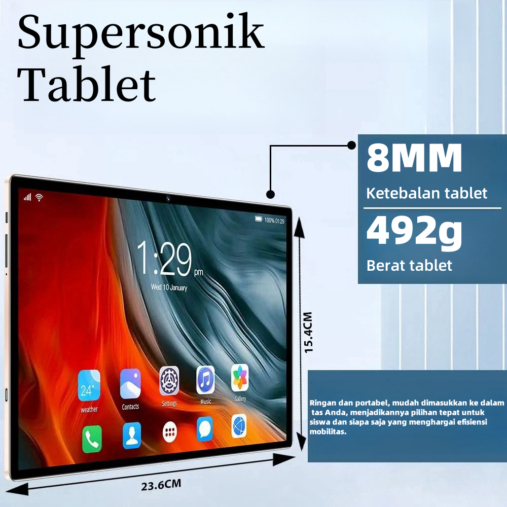 Jual 2025 Asli Baru PRO14 Tablet 16GB+1TB Tablet Pembelajaran Online ...