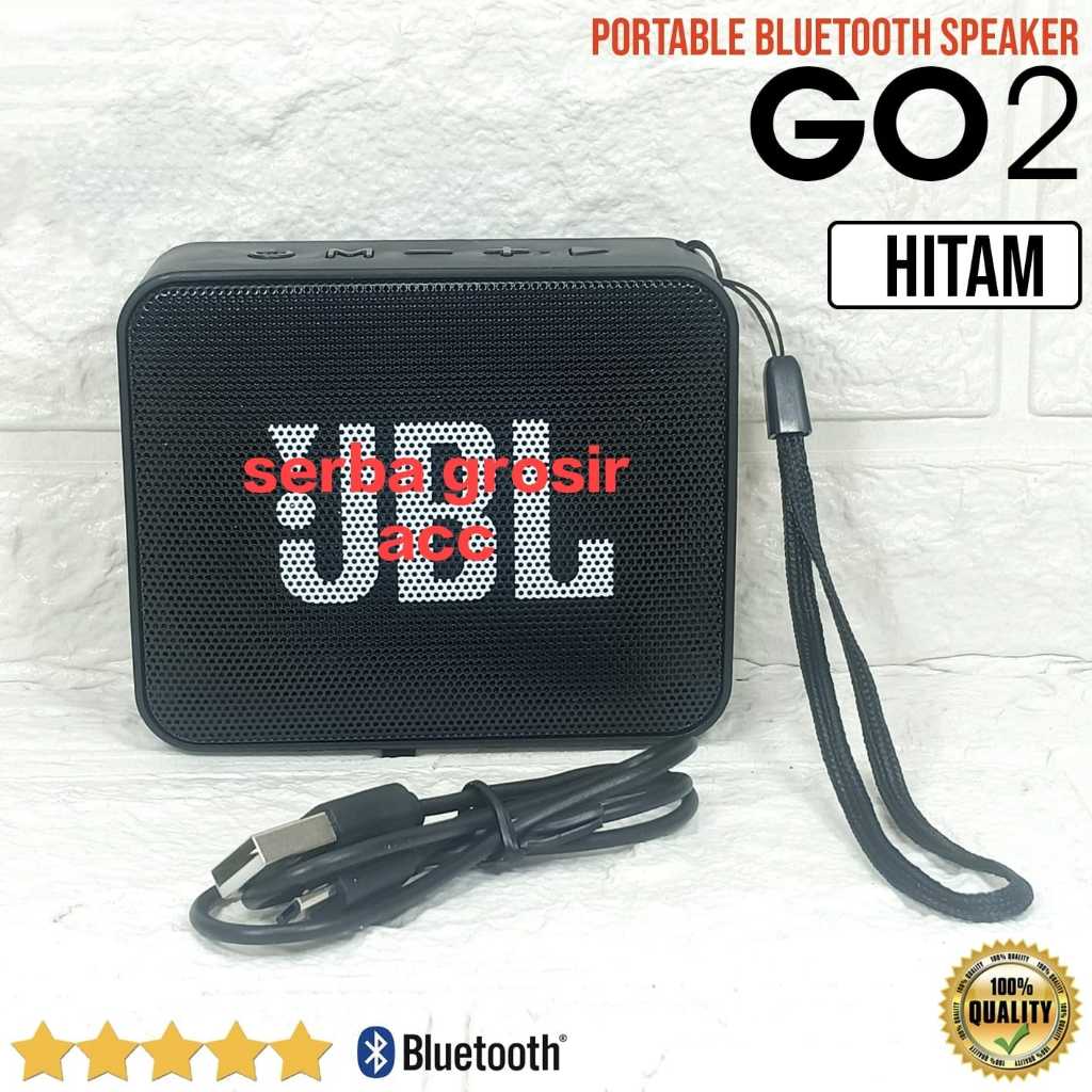 Jual GO2 Bass Speaker Bluetooth MINI GO2 Wireless Portable Support Aux ...