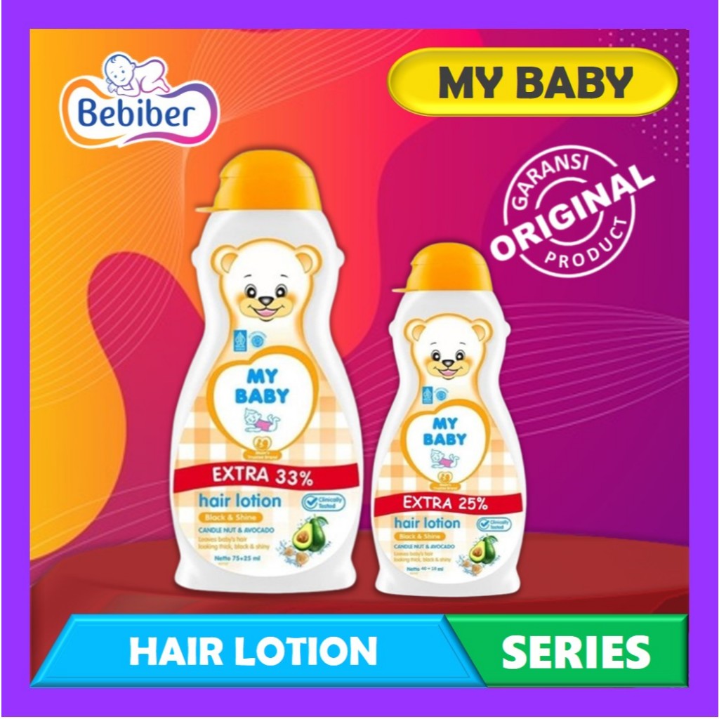 Jual My Baby Hair Lotion Black & Shine Series | Penyubur Rambut Bayi ...