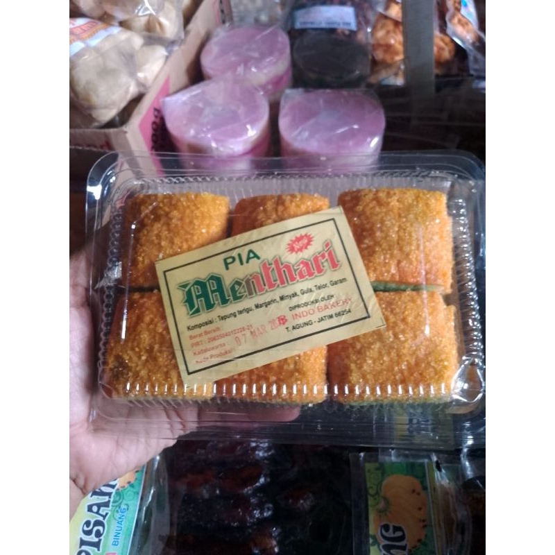 Jual Kue Pia kering Rasa Pandan isi 12pc | Shopee Indonesia