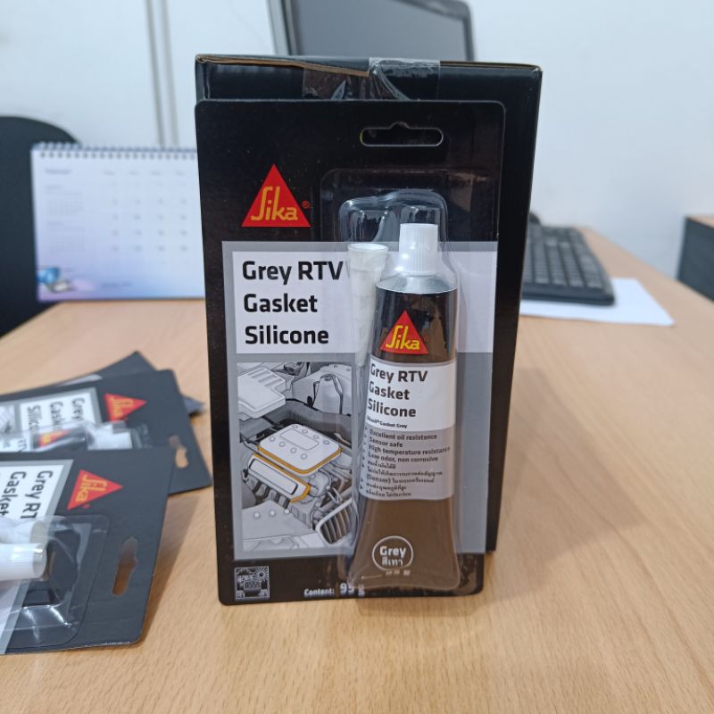 Jual SIKA GASKET GREY RTV GASKET SILICONE TUBE 95 GRAM | Shopee Indonesia