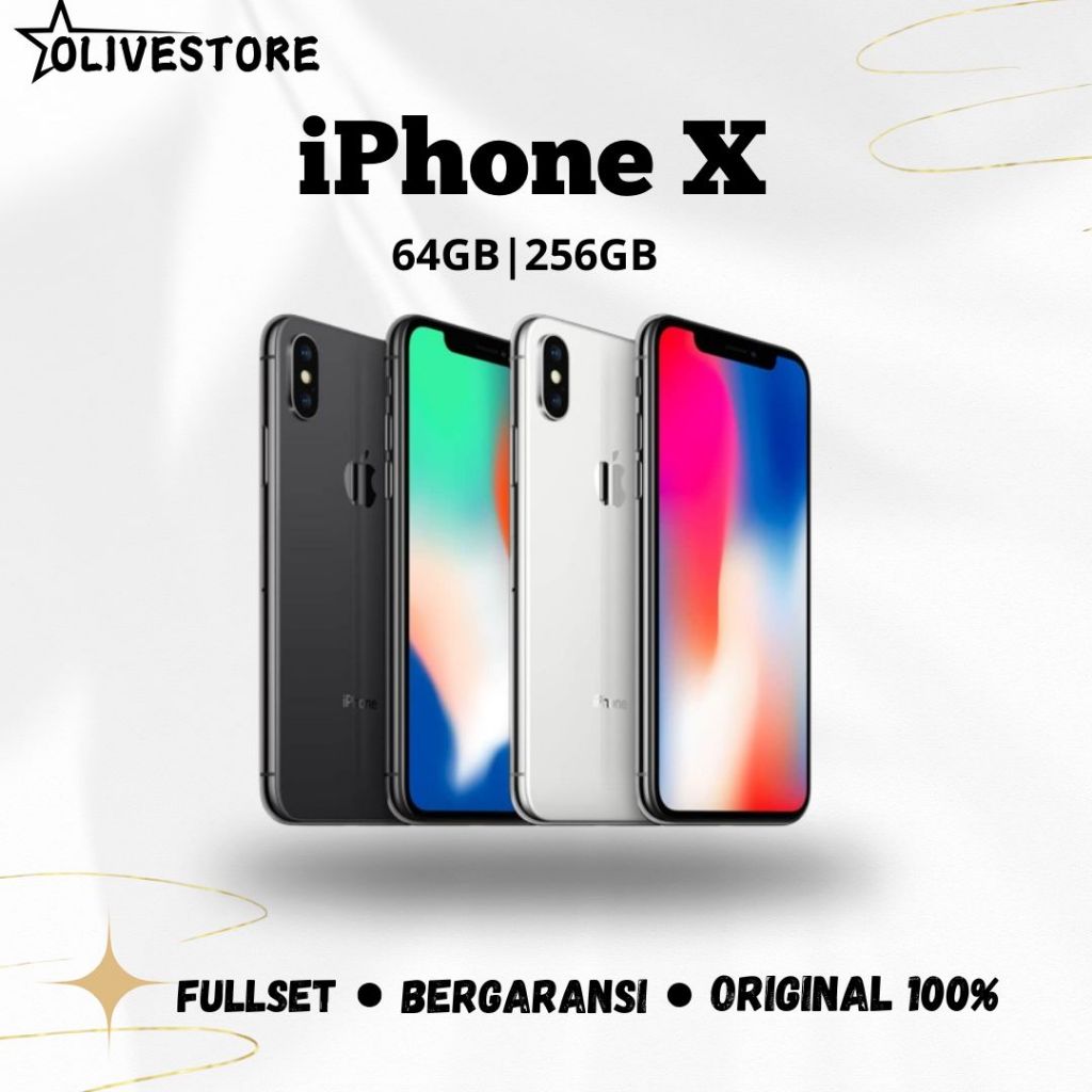 Jual iPhone X 256GB/64GB BH 100% SECOND MULUS IP X SECOND