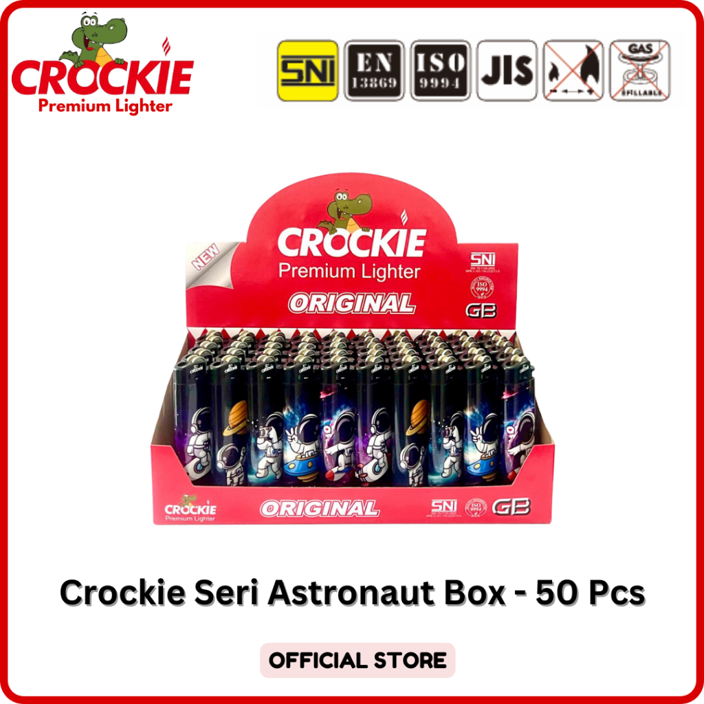Jual Korek Api Crockie Seri Astronaut Box - 50Pcs | Shopee Indonesia