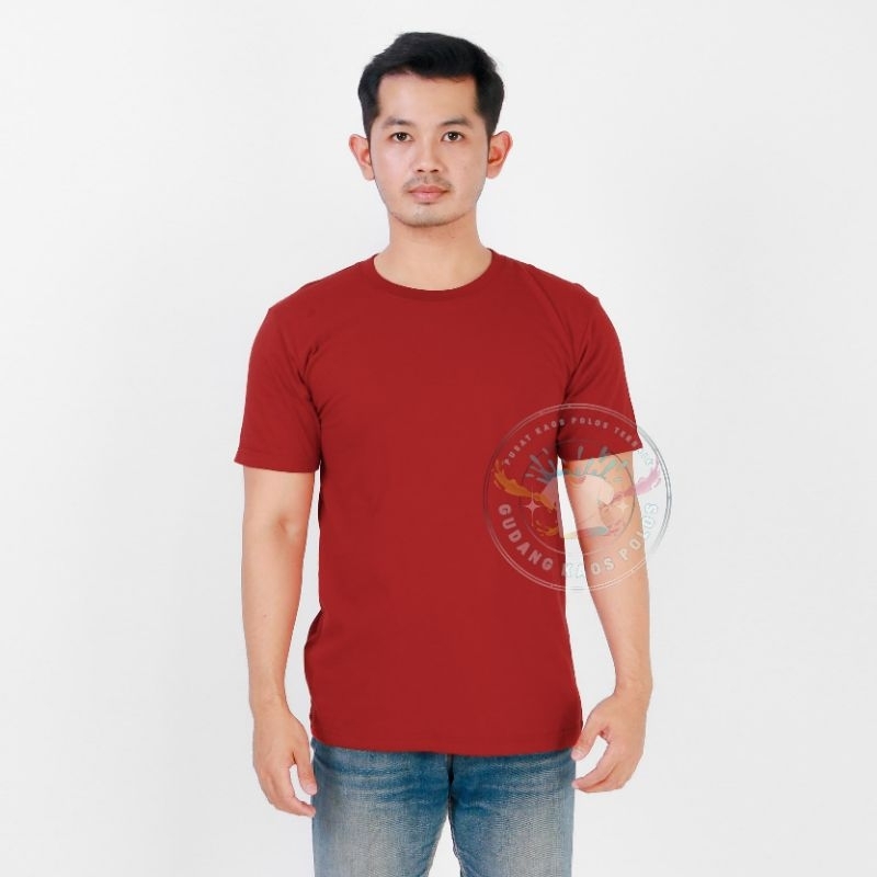 Jual T-shirt baju distro kaos polos cotton combed 30s pria dan wanita ...