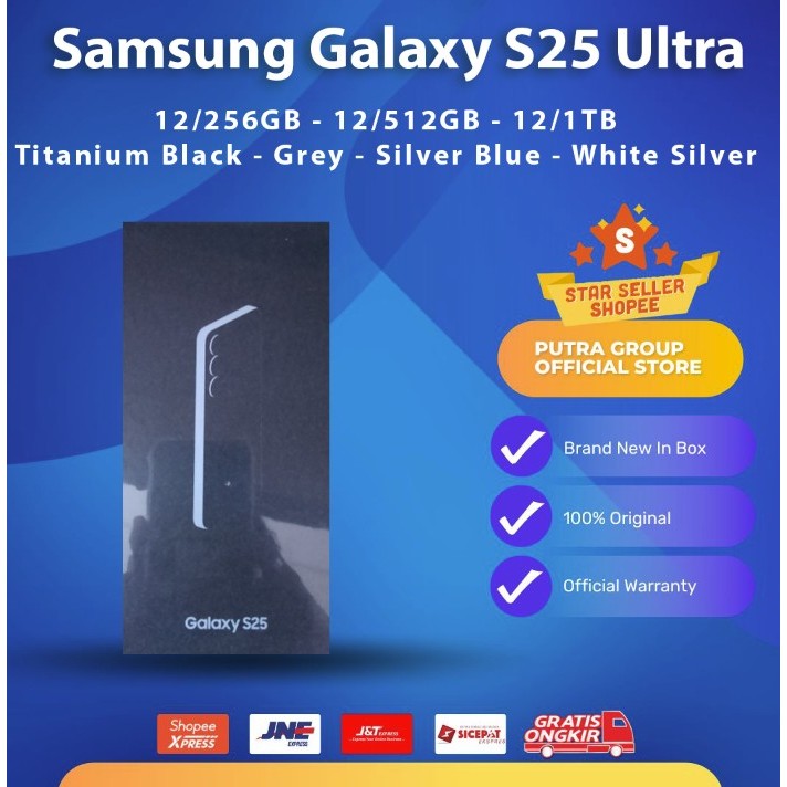 Jual (RESMI) Samsung Galaxy S25 Ultra 12/256GB 12/512GB 12/1TB 256 512