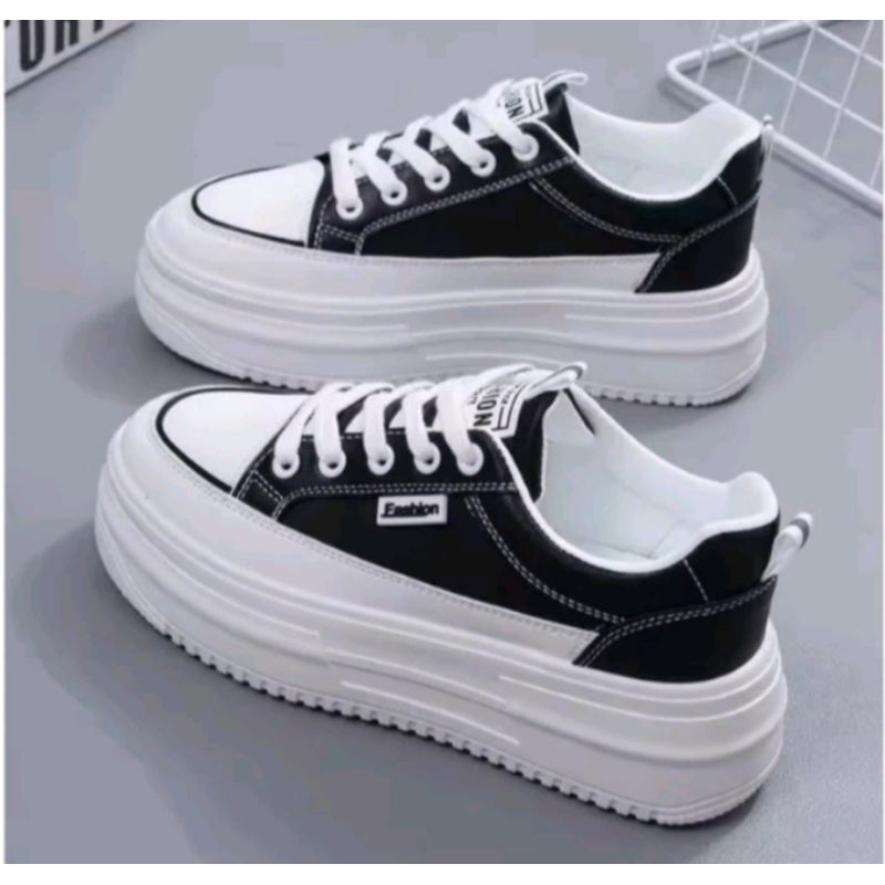 Jual Sepatu Sneakers Wanita Terbaru Korean Style DHEA Sepatu Kasual ...