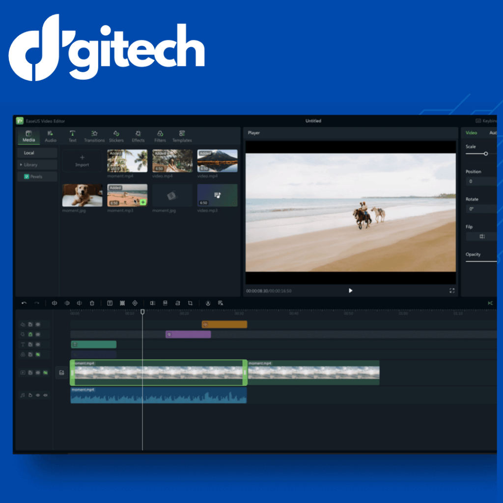 Jual EaseUS Video Editor Pro – Software Editing Video Profesional ...