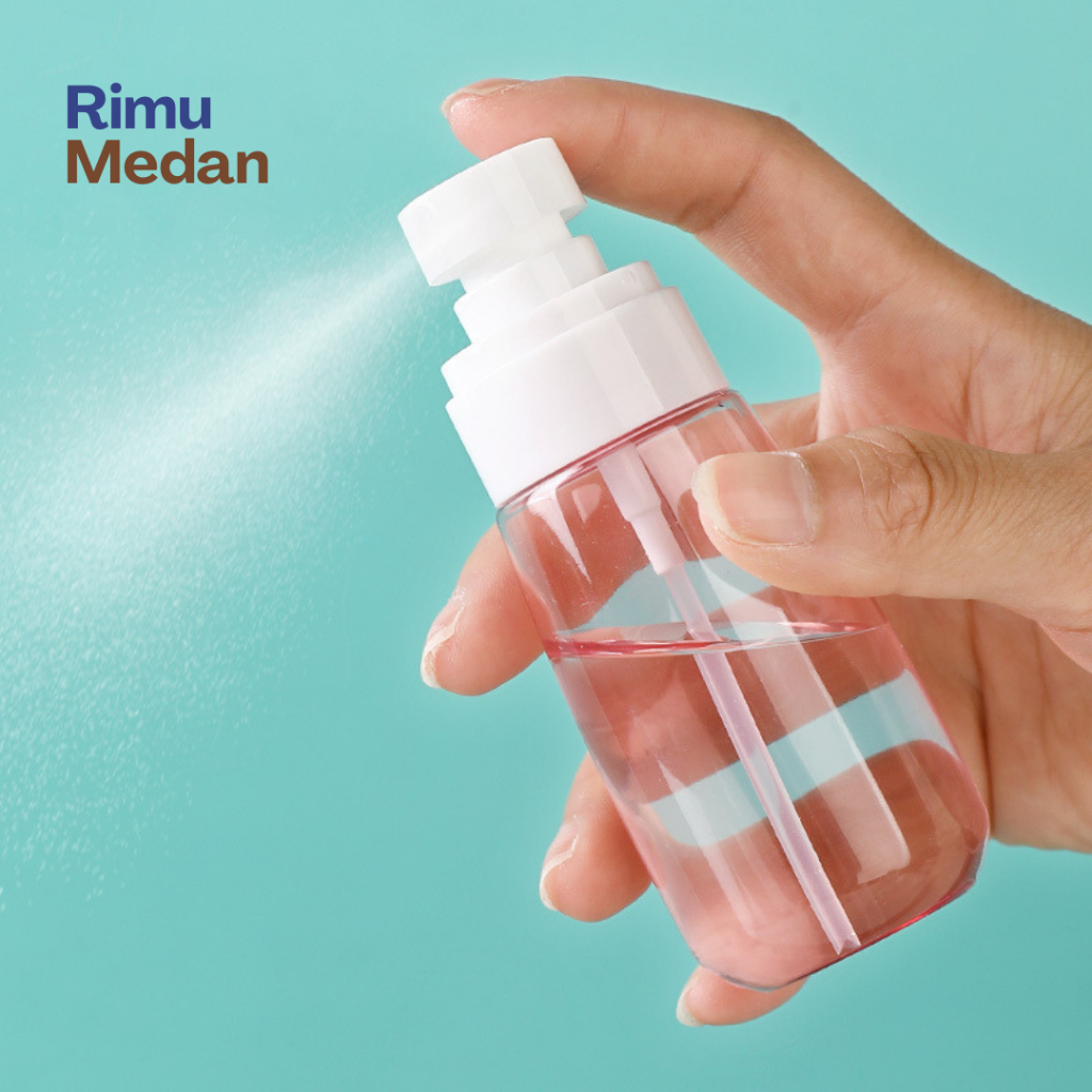 Jual KUSHI Botol Pet Mini Spray Embun halus Plastik Tebal Refill Isi ...