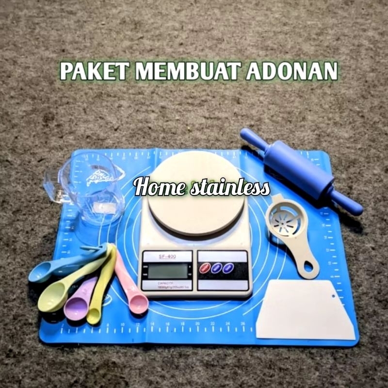 Jual 1 Set alat pembuat adonan kue dan roti / Paket pembuat adonan ...