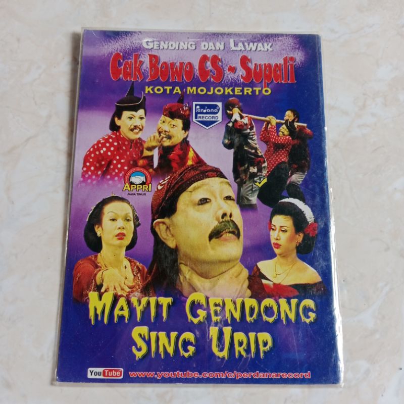 Jual Kaset VCD Lawak Cak Bowo CS Supali - Mayit Gendong Sing Urip ...