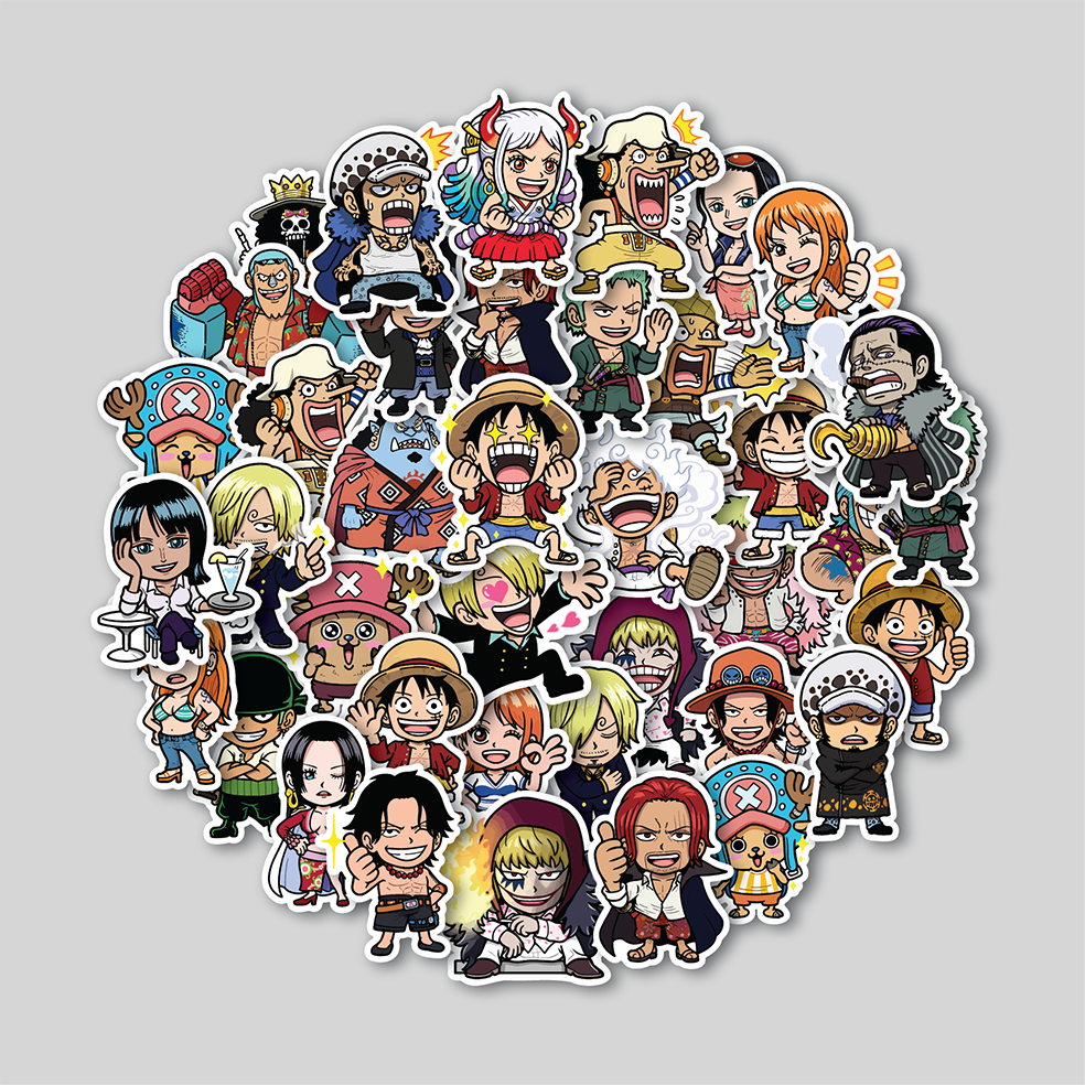 Jual STICKER PACK ONE PIECE CHIBI | STICKER TUMBLER | STIKER LAPTOP ...