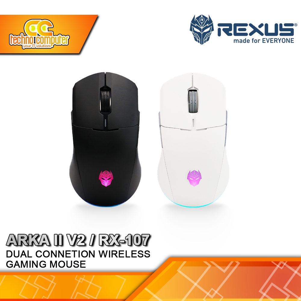 Jual REXUS ARKA II V2 / RX-107 Dual Connection PAW3311 - Gaming Mouse ...