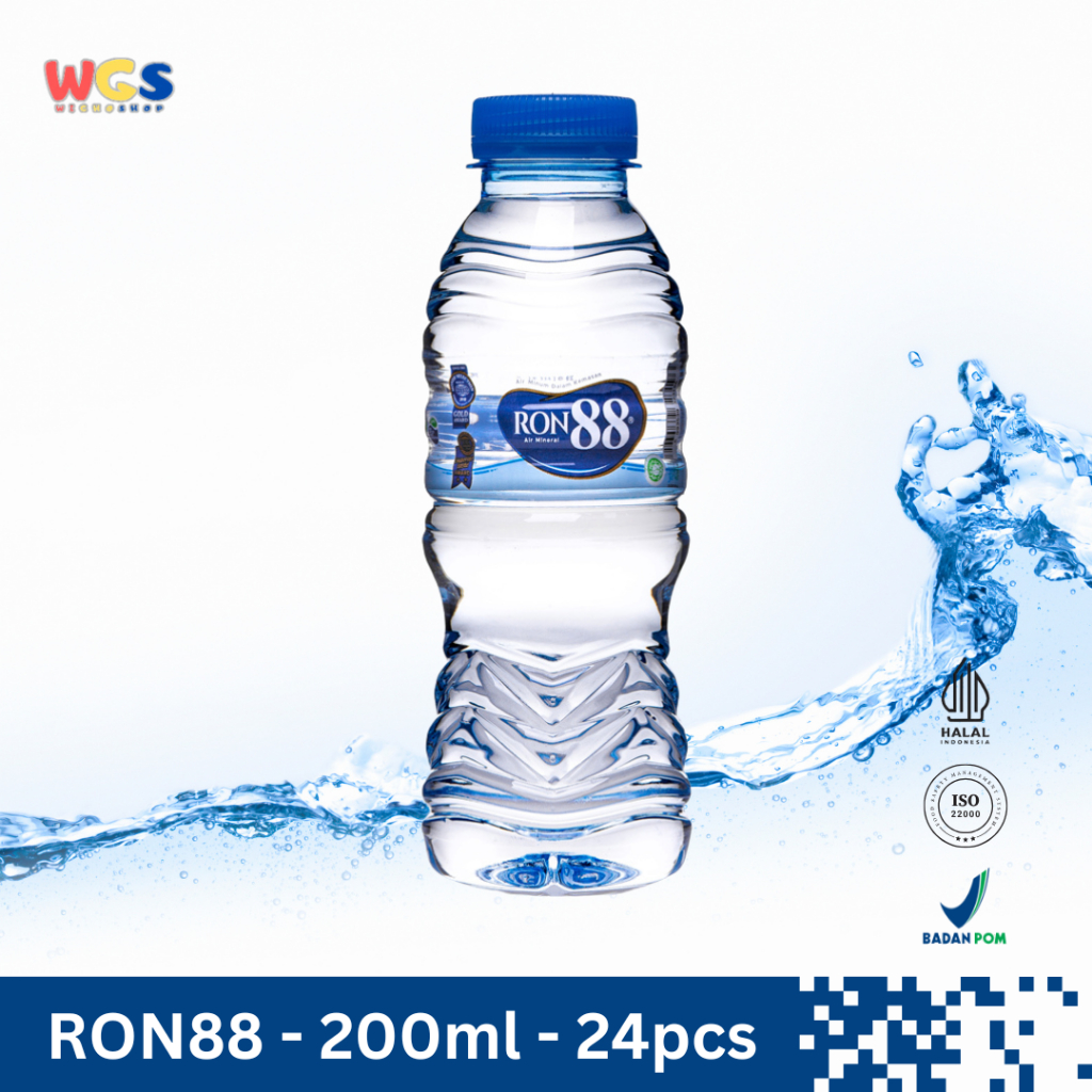 Jual RON88 Air Mineral Botol 200ml (24 pcs) – Air Pegunungan Murni ...