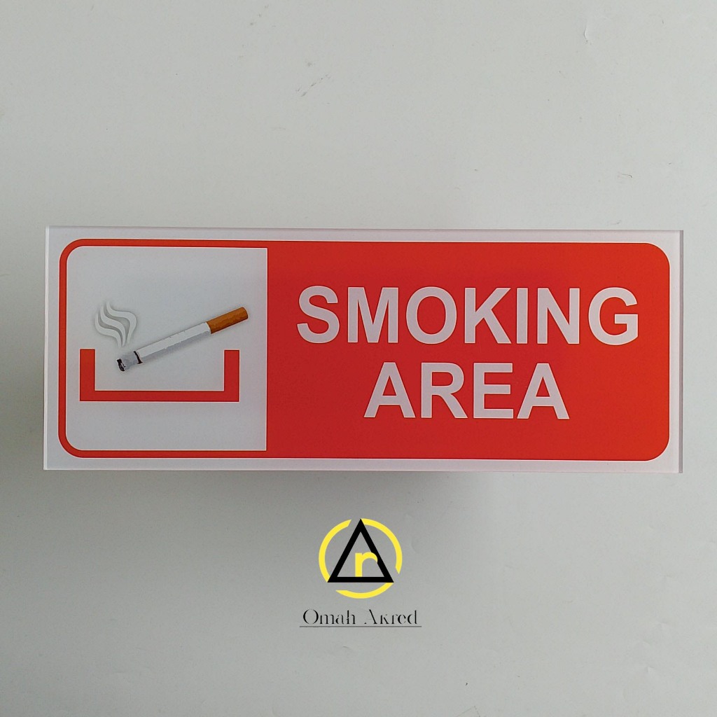 Jual Akrilik Smoking Area - Tempat Merokok - Akrilik Penanda | Shopee ...