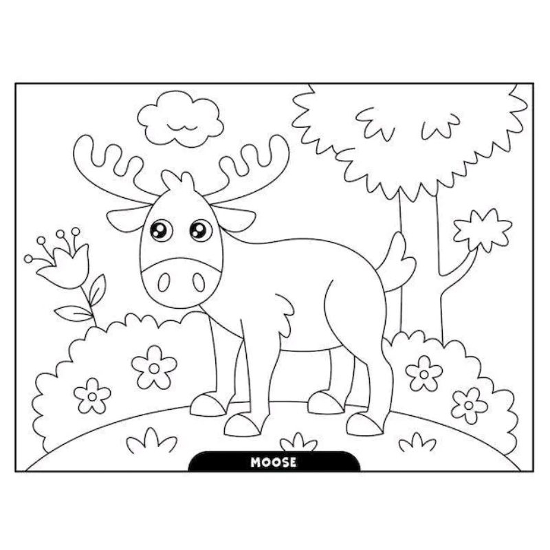 Jual Gambar mewarnai Sketsa Hewan Hewan lucu (Random) isi 30 lembrar ...