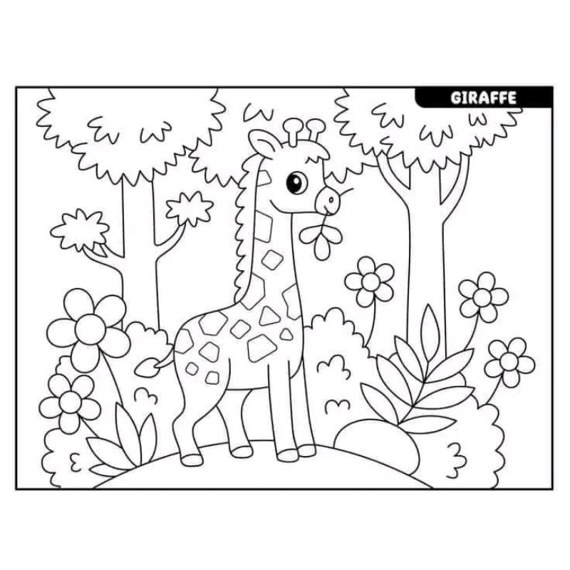 Jual Gambar mewarnai Sketsa Animasi Hewan (Random) isi 30 lembar ...