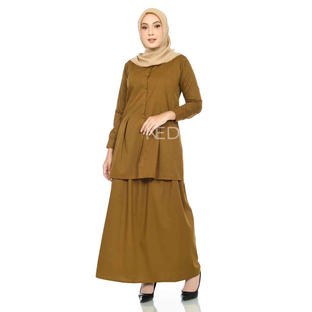 Jual SET ROK/SETELAN ROK PEMDA TOYOBO Khaki tua Muda busui seragam pns ...