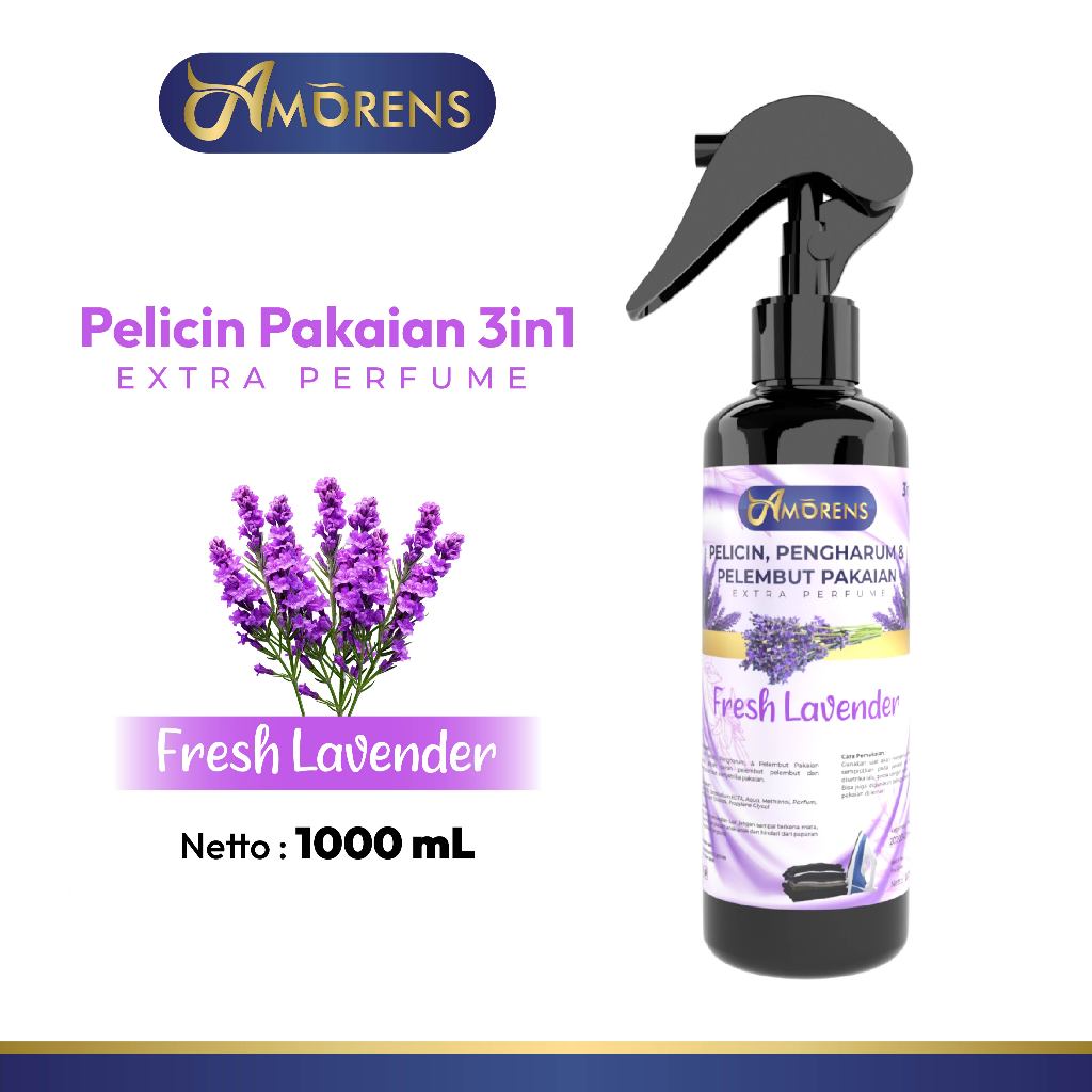 Jual AMORENS Pelicin Setrika Pakaian 3 in 1 250ml | Shopee Indonesia
