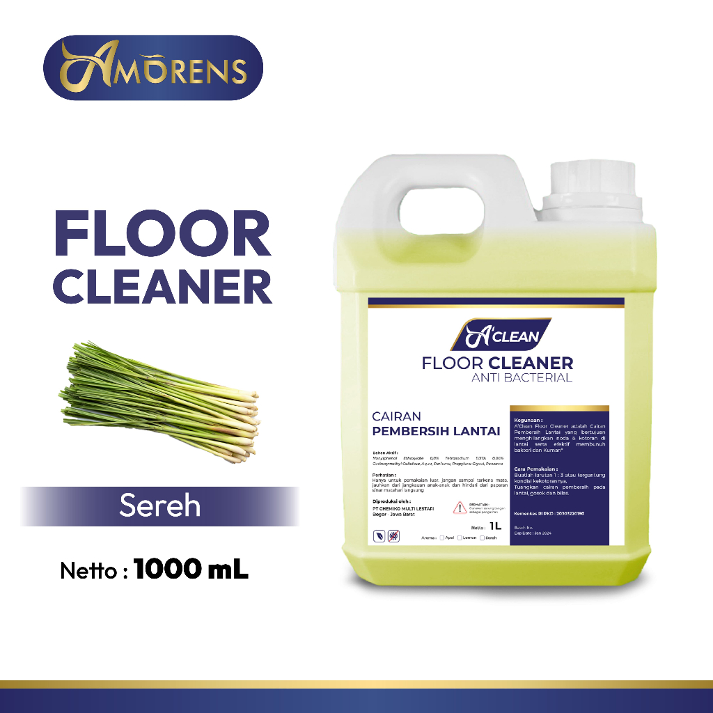 Jual AMORENS Pembersih Floor Cleaner 1 Liter [1000ml] | Shopee Indonesia