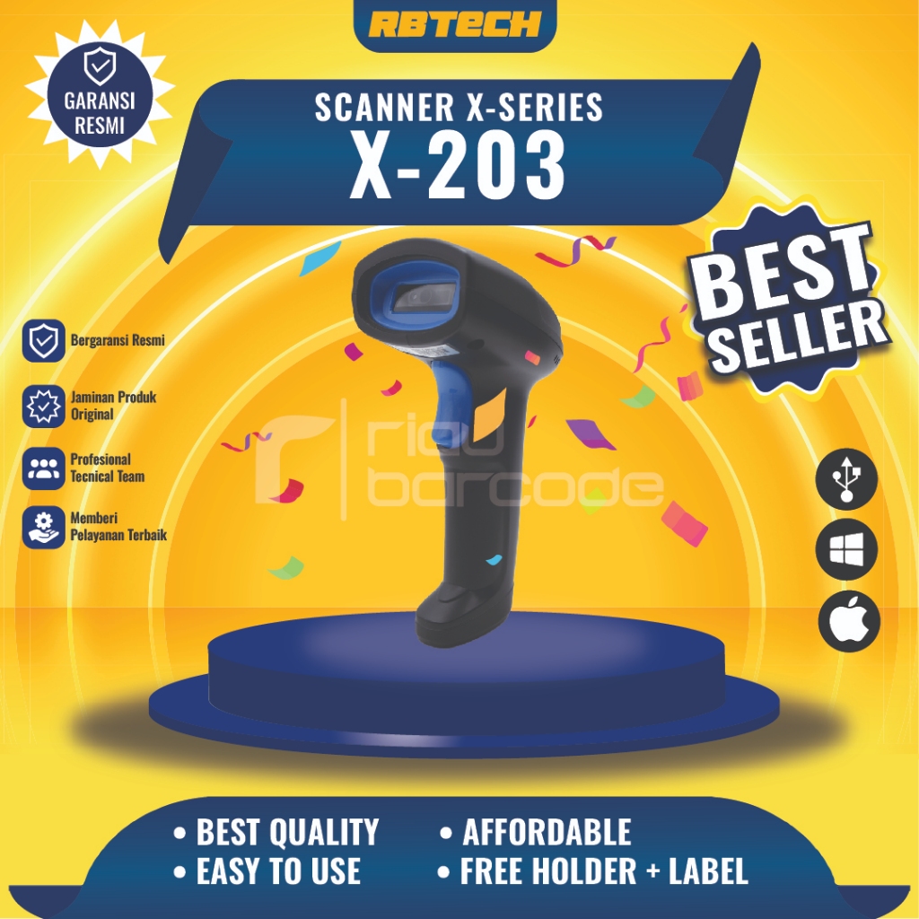 Jual Barcode Scanner Iware X-Series Usb Bluetooth Wireless 1D/2D ...