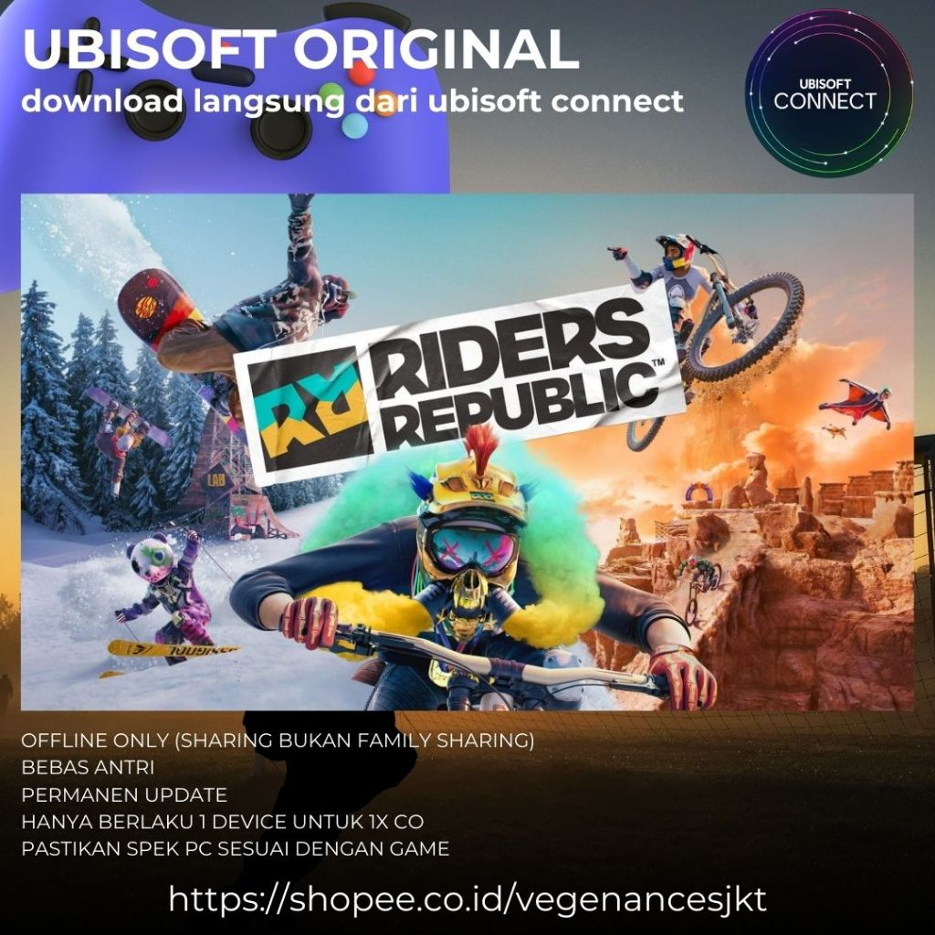 Jual Riders Republic PC Game Sharing Original + Latest Update | Shopee ...