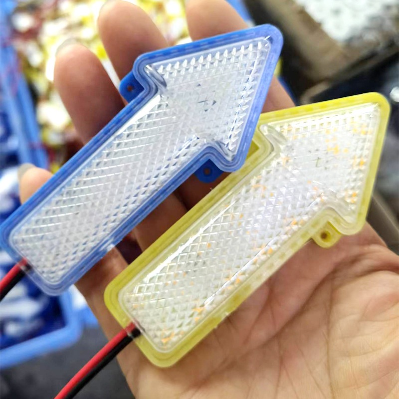 (1 Pcs) Lampu LED Panah Lampu Variasi Sein Model Panah Lampu Bak Truk Pickup 12V - 24V